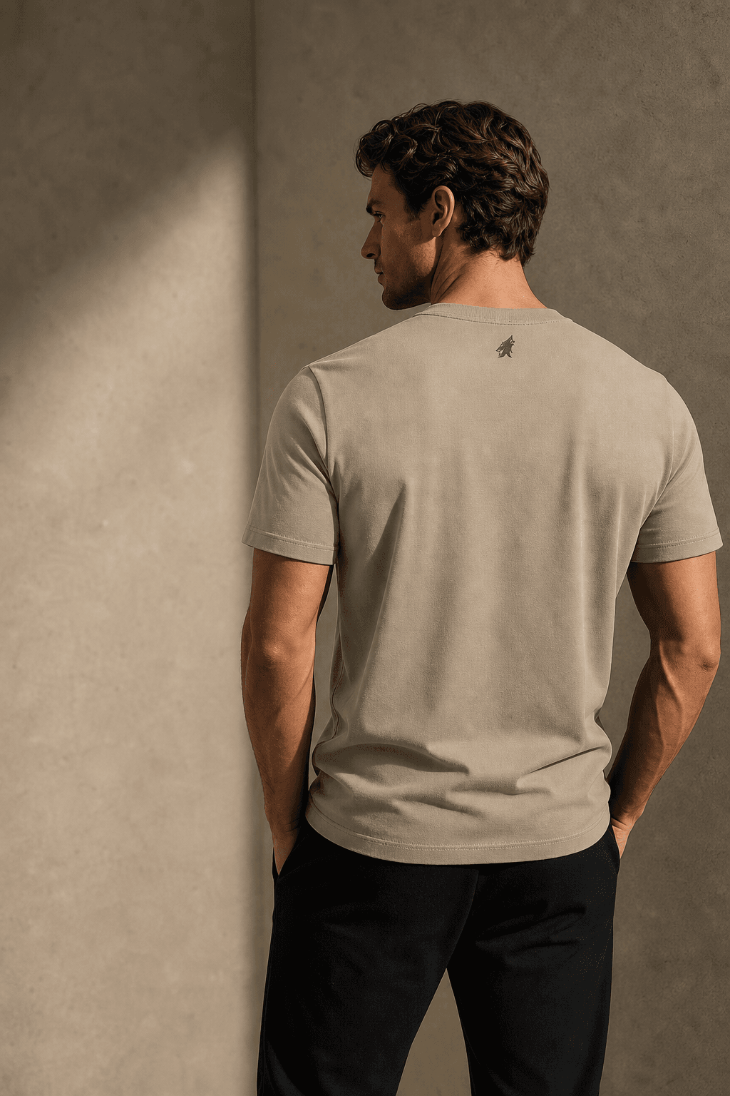 Back view of the DYRWOLF Stone T-Shirt