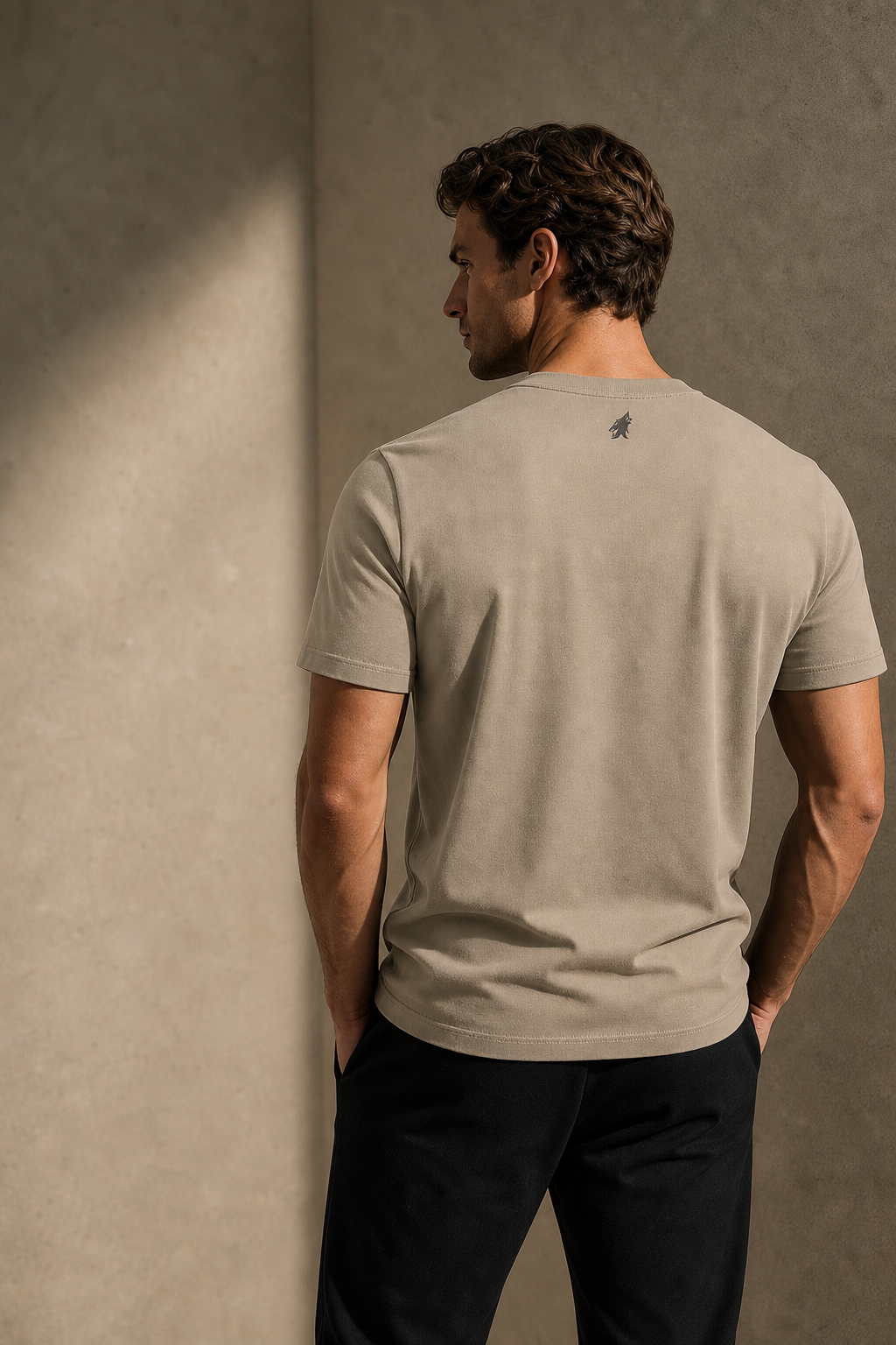 Back view of the DYRWOLF Stone T-Shirt